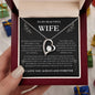 To My Beautiful Wife Forever Love Necklace