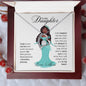 To My Daughter Princess II Forever Love Necklace