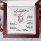 To My Awesome Daughter Forever Love Necklace