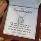 To My Granddaughter Forever Love Necklace