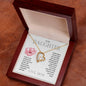 To My Daughter Rose Forever Love Necklace