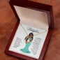 To My Daughter Princess II Forever Love Necklace