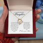 To My Beautiful Daughter Forever Love Necklace