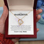 To My Daughter Forever Love Necklace