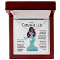 To My Beautiful Daughter Princess Alluring Beauty Necklace