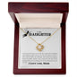 To My Daughter Love Knot Necklace
