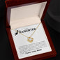 To My Daughter Love Knot Necklace