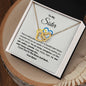 To My Sister Interlocking Hearts Necklace