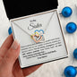 To My Sister Interlocking Hearts Necklace