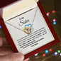 To My Sister Interlocking Hearts Necklace