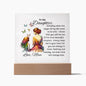 To My Daughter Acrylic Plaque With Butterflies