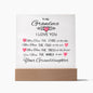 To My Grandma From Granddaughter Acrylic Plaque