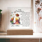 To My Daughter Acrylic Plaque With Butterflies