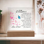 To My Daughter, Love Dad Acrylic Plaque