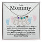 To My Mommy Custom Baby Feet Necklace And Birthstone