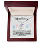 To My Mommy Custom Baby Feet Necklace And Birthstone