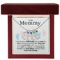 To My Mommy Custom Baby Feet Necklace And Birthstone