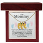 To My Mommy Custom Baby Feet Necklace And Birthstone