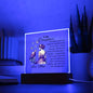 To My Daughter Acrylic Plaque With Butterflies