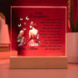 To My Daughter Acrylic Plaque With Butterflies