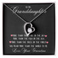 To My Granddaughter Forever Love Necklace