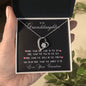 To My Granddaughter Forever Love Necklace