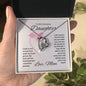 To My Awesome Daughter Forever Love Necklace