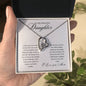 To My Beautiful Daughter Forever Love Necklace