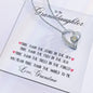 To My Granddaughter Forever Love Necklace