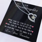 To My Granddaughter Forever Love Necklace