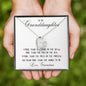 To My Granddaughter Forever Love Necklace