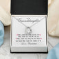 To My Granddaughter Forever Love Necklace