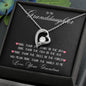 To My Granddaughter Forever Love Necklace