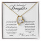To My Beautiful Daughter Forever Love Necklace