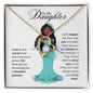 To My Daughter Princess II Forever Love Necklace