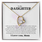 To My Daughter Forever Love Necklace