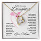 To My Awesome Daughter Forever Love Necklace