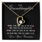 To My Granddaughter Forever Love Necklace