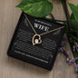 To My Beautiful Wife Forever Love Necklace