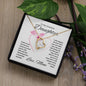 To My Awesome Daughter Forever Love Necklace
