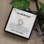 To My Daughter Forever Love Necklace