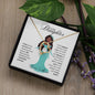 To My Daughter Princess II Forever Love Necklace