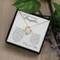 To My Beautiful Daughter Forever Love Necklace
