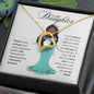 To My Daughter Princess II Forever Love Necklace