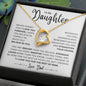 Gift For Daughter From Dad Forever love Necklace