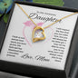 To My Awesome Daughter Forever Love Necklace