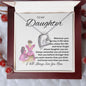 To My Daughter Forever Love Necklace
