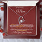 To My Beautiful Mom Forever Love Necklace
