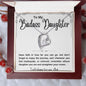 To My Badass Daughter Forever Love Necklace