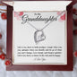 To My Granddaughter Forever Love Necklace